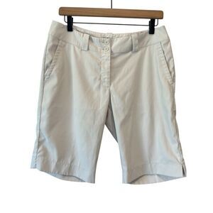 Nike Dri-Fit Tour Performance Bermuda Golf Short 8 Cream Color Womens